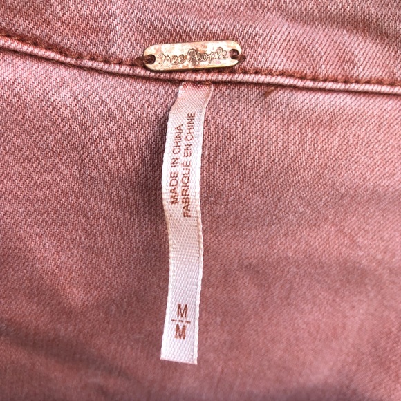 FREE PEOPLE Gorgeous Dust Pink Front Snap Jacket - Picture 13 of 16